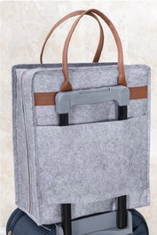 Aberto Design Cesta de Fieltro Gris ALS-04263
